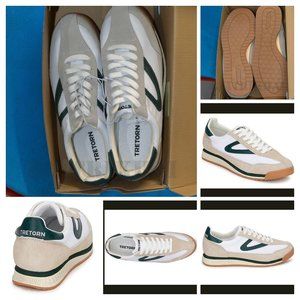 Tretorn Women’s Rawlins Sneaker Suede Leather Lightweight Rawlins 2.0 GReen/Gray